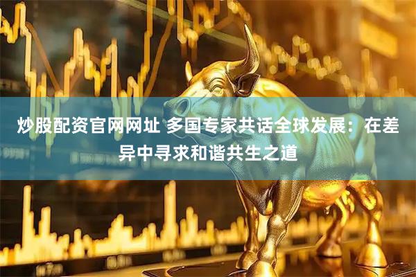 炒股配资官网网址 多国专家共话全球发展：在差异中寻求和谐共生之道