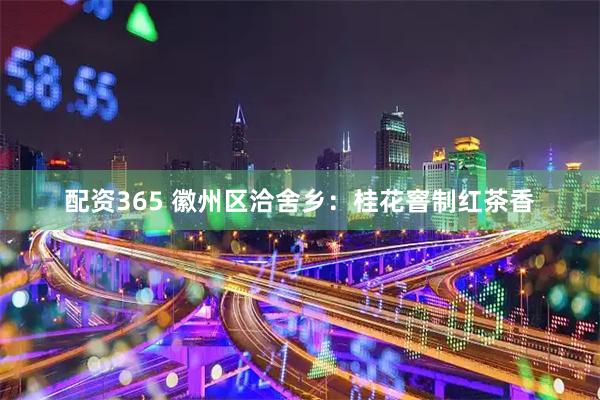 配资365 徽州区洽舍乡：桂花窨制红茶香