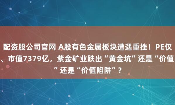 配资股公司官网 A股有色金属板块遭遇重挫！PE仅9.19倍、市值7379亿，紫金矿业跌出“黄金坑”还是“价值陷阱”？